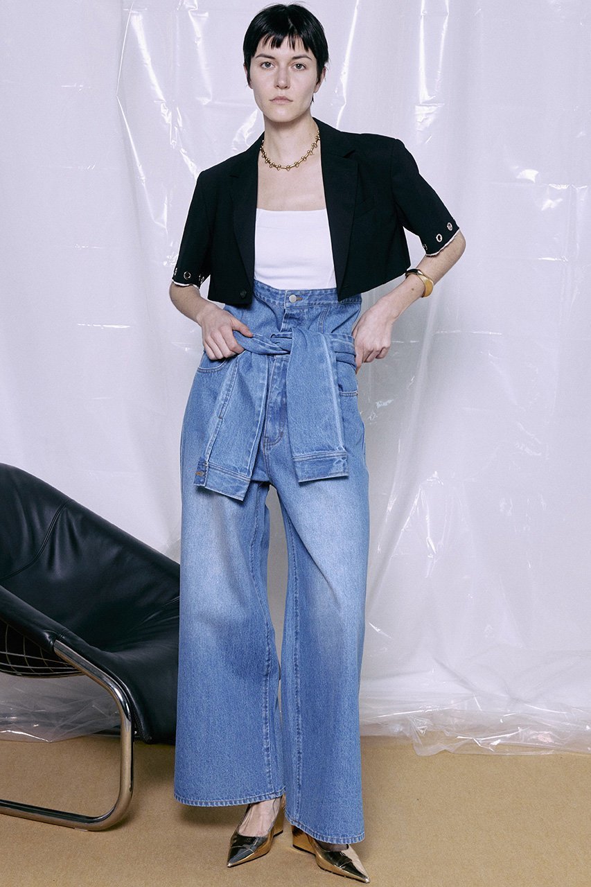 【メゾンスペシャル/MAISON SPECIAL】のEyelet Short Jacket/アイレットショートジャケット 人気、トレンドファッション・服の通販 founy(ファニー) 　ファッション　Fashion　レディースファッション　Fashion for Women　アウター　Coat / Outerwear Collection　レディースジャケット・軽アウター　Jackets　おすすめ　Recommended / Our Picks　クラシック　Classic, Timeless Style　コンパクト　Compact, Small Size　ジャケット　Jacket, Outerwear　セットアップ　Set-Up, Coordinated Outfit　デニム　Denim, Jeans Material　プリーツ　Pleats, Pleated　新作・新入荷　New Arrivals / New In　other-4|ID: prp329100004923302 ipo3291000000036941938