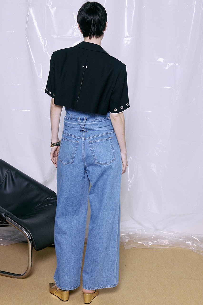 【メゾンスペシャル/MAISON SPECIAL】のEyelet Short Jacket/アイレットショートジャケット 人気、トレンドファッション・服の通販 founy(ファニー) 　ファッション　Fashion　レディースファッション　Fashion for Women　アウター　Coat / Outerwear Collection　レディースジャケット・軽アウター　Jackets　おすすめ　Recommended / Our Picks　クラシック　Classic, Timeless Style　コンパクト　Compact, Small Size　ジャケット　Jacket, Outerwear　セットアップ　Set-Up, Coordinated Outfit　デニム　Denim, Jeans Material　プリーツ　Pleats, Pleated　新作・新入荷　New Arrivals / New In　other-7|ID: prp329100004923302 ipo3291000000036941948