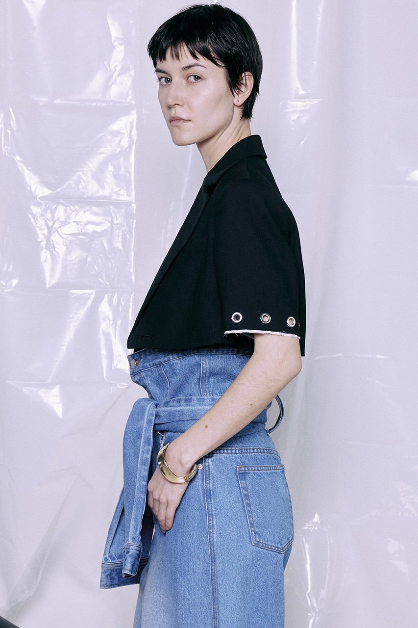 【メゾンスペシャル/MAISON SPECIAL】のEyelet Short Jacket/アイレットショートジャケット 人気、トレンドファッション・服の通販 founy(ファニー) 　ファッション　Fashion　レディースファッション　Fashion for Women　アウター　Coat / Outerwear Collection　レディースジャケット・軽アウター　Jackets　おすすめ　Recommended / Our Picks　クラシック　Classic, Timeless Style　コンパクト　Compact, Small Size　ジャケット　Jacket, Outerwear　セットアップ　Set-Up, Coordinated Outfit　デニム　Denim, Jeans Material　プリーツ　Pleats, Pleated　新作・新入荷　New Arrivals / New In　other-8|ID: prp329100004923302 ipo3291000000036941950