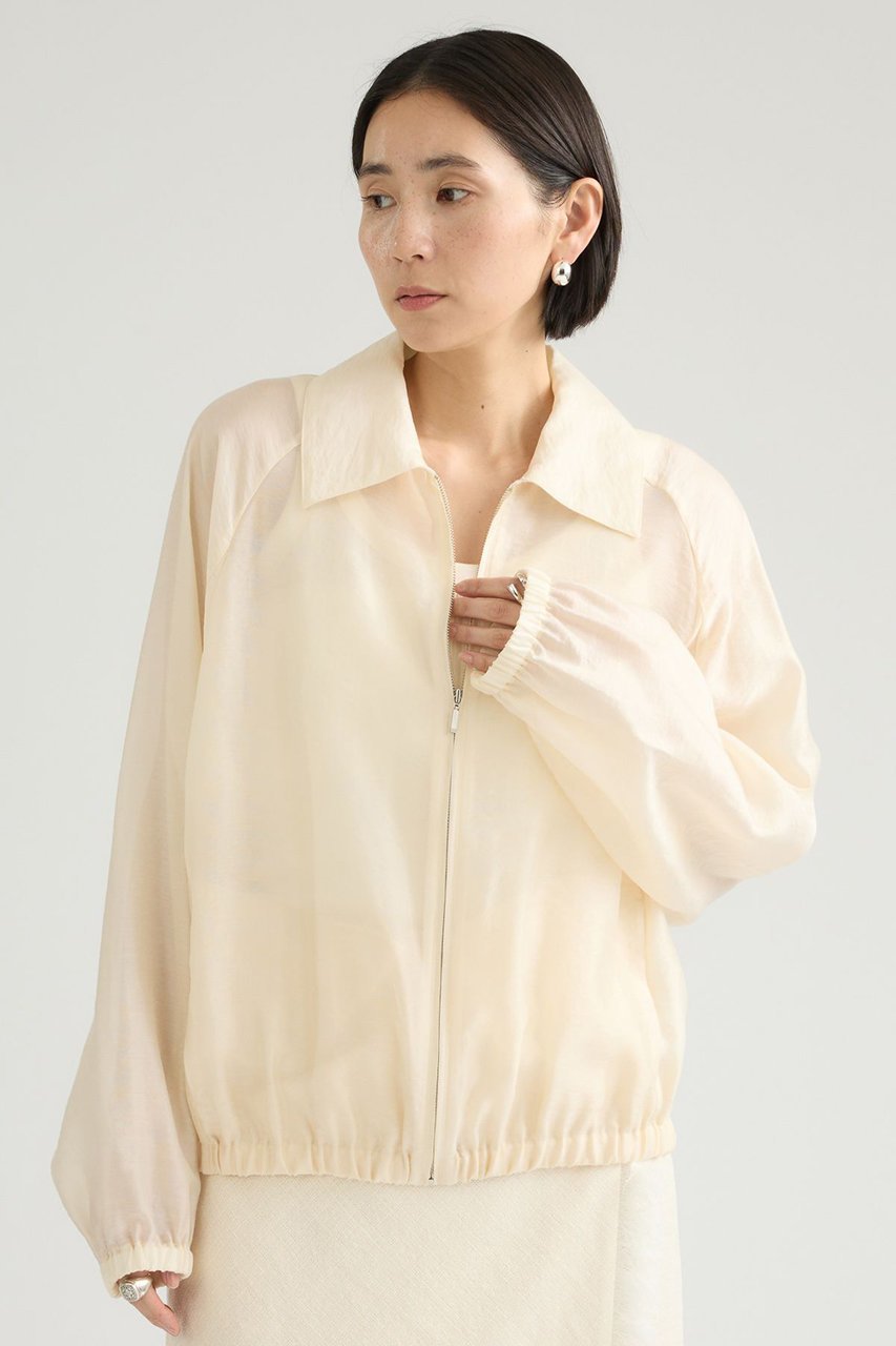 【カオス/Chaos】のポリーヌブルゾン 人気、トレンドファッション・服の通販 founy(ファニー) 　ファッション　Fashion　レディースファッション　Fashion for Women　アウター　Coat / Outerwear Collection　レディースジャケット・軽アウター　Jackets　ブルゾンジャケット・スポーティアウター　Blouson Jackets　カーディガン　Cardigan, Knitwear　シアー　Sheer, See-Through　シルク　Silk, 100% Silk　ジャケット　Jacket, Outerwear　ブルゾン　Blouson, Bomber Jacket　エレガント 上品　Elegant　夏　Summer　新作・新入荷　New Arrivals / New In　 other-1|ID: prp329100004923306 ipo3291000000036941972