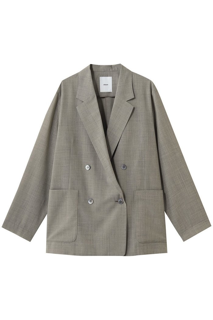 【エブール/ebure】のドライシアーウール アンコンジャケット インテリア・キッズ・メンズ・レディースファッション・服の通販 founy(ファニー) https://founy.com/ ファッション Fashion レディースファッション Fashion for Women アウター Coat / Outerwear Collection レディースジャケット・軽アウター Jackets おすすめ Recommended / Our Picks ジャケット Jacket, Outerwear ダブル Double, Double-Breasted バランス Balance, Style Balance パッチ Patch, Appliqué ポケット Pocket, Pocket Detail 新作・新入荷 New Arrivals / New In |ID: prp329100004923312 ipo3291000000036942031