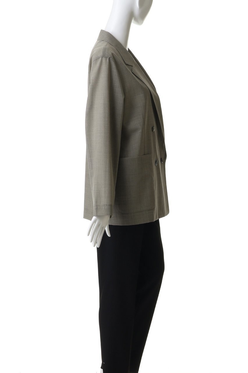 【エブール/ebure】のドライシアーウール アンコンジャケット 人気、トレンドファッション・服の通販 founy(ファニー) 　ファッション　Fashion　レディースファッション　Fashion for Women　アウター　Coat / Outerwear Collection　レディースジャケット・軽アウター　Jackets　おすすめ　Recommended / Our Picks　ジャケット　Jacket, Outerwear　ダブル　Double, Double-Breasted　バランス　Balance, Style Balance　パッチ　Patch, Appliqué　ポケット　Pocket, Pocket Detail　新作・新入荷　New Arrivals / New In　other-3|ID: prp329100004923312 ipo3291000000036942040