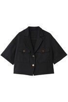 【アルアバイル/allureville】のカラミショートジャケット 人気、トレンドファッション・服の通販 founy(ファニー) ファッション Fashion レディースファッション Fashion for Women アウター Coat / Outerwear Collection レディースジャケット・軽アウター Jackets クロップド Cropped, Short Length ジャケット Jacket, Outerwear スリーブ Sleeve, Long Sleeve / Short Sleeve ハーフ Half, Half-Length フラップ Flap, Flap Pocket ポケット Pocket, Pocket Detail メッシュ Mesh, Net Fabric 夏 Summer 新作・新入荷 New Arrivals / New In thumbnail ネイビー|ID: prp329100004923343 ipo3291000000036942335