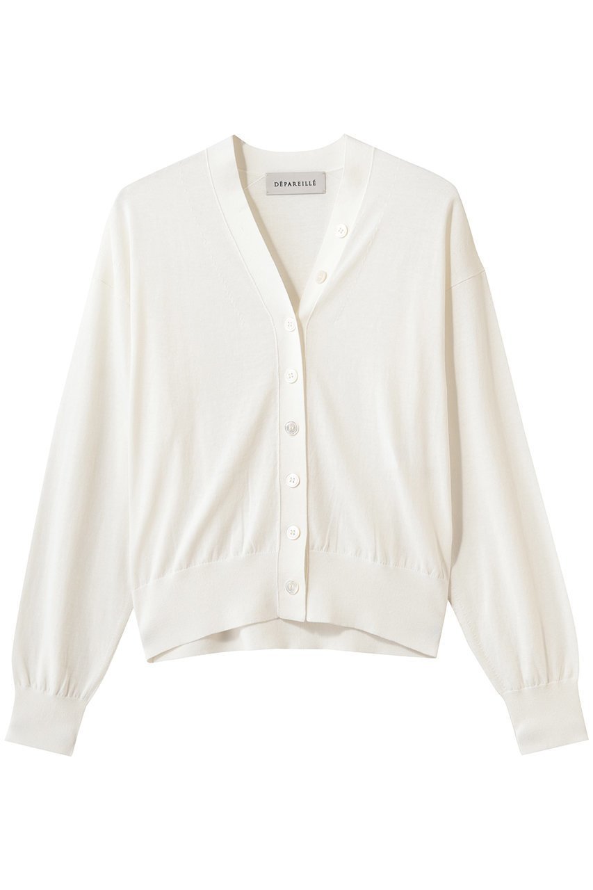【デパリエ/DEPAREILLE】のアイスコットンカーディガン インテリア・キッズ・メンズ・レディースファッション・服の通販 founy(ファニー) 　ファッション　Fashion　レディースファッション　Fashion for Women　トップス・カットソー　Cut & Sew Tops　ニット　Knit Tops & Sweaters　カーディガン・羽織り　Layered Style Cardigans　おすすめ　Recommended / Our Picks　オレンジ　Orange　カーディガン　Cardigan, Knitwear　シンプル　Simple, Minimal　再入荷　Restock / Back in Stock　夏　Summer　春　Spring　S/S・春夏　SS, Spring/Summer, Warm Season　オフホワイト|ID: prp329100004923351 ipo3291000000036942395