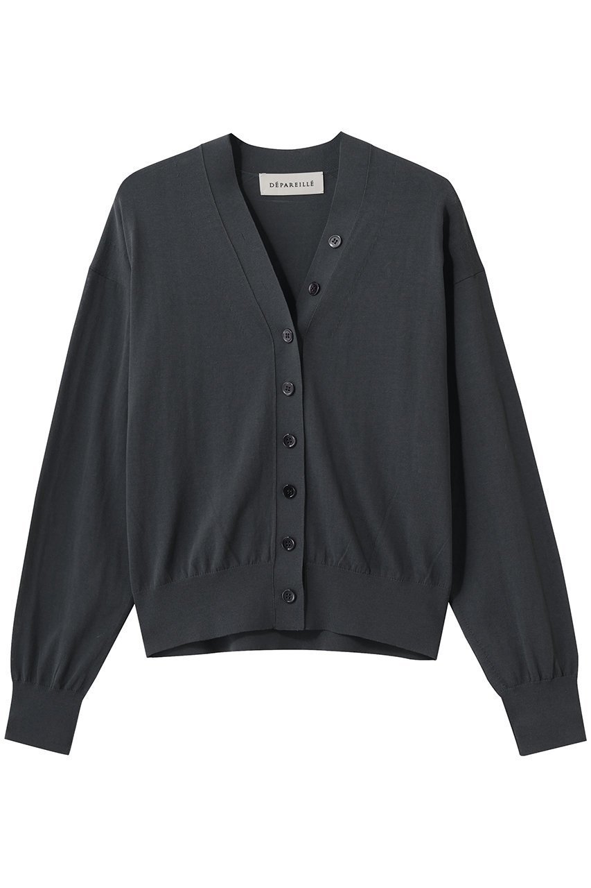 【デパリエ/DEPAREILLE】のアイスコットンカーディガン インテリア・キッズ・メンズ・レディースファッション・服の通販 founy(ファニー) 　ファッション　Fashion　レディースファッション　Fashion for Women　トップス・カットソー　Cut & Sew Tops　ニット　Knit Tops & Sweaters　カーディガン・羽織り　Layered Style Cardigans　おすすめ　Recommended / Our Picks　オレンジ　Orange　カーディガン　Cardigan, Knitwear　シンプル　Simple, Minimal　再入荷　Restock / Back in Stock　夏　Summer　春　Spring　S/S・春夏　SS, Spring/Summer, Warm Season　チャコールグレー|ID: prp329100004923351 ipo3291000000036942398