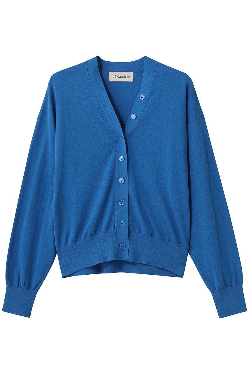 【デパリエ/DEPAREILLE】のアイスコットンカーディガン インテリア・キッズ・メンズ・レディースファッション・服の通販 founy(ファニー) 　ファッション　Fashion　レディースファッション　Fashion for Women　トップス・カットソー　Cut & Sew Tops　ニット　Knit Tops & Sweaters　カーディガン・羽織り　Layered Style Cardigans　おすすめ　Recommended / Our Picks　オレンジ　Orange　カーディガン　Cardigan, Knitwear　シンプル　Simple, Minimal　再入荷　Restock / Back in Stock　夏　Summer　春　Spring　S/S・春夏　SS, Spring/Summer, Warm Season　ブルー|ID: prp329100004923351 ipo3291000000036942400