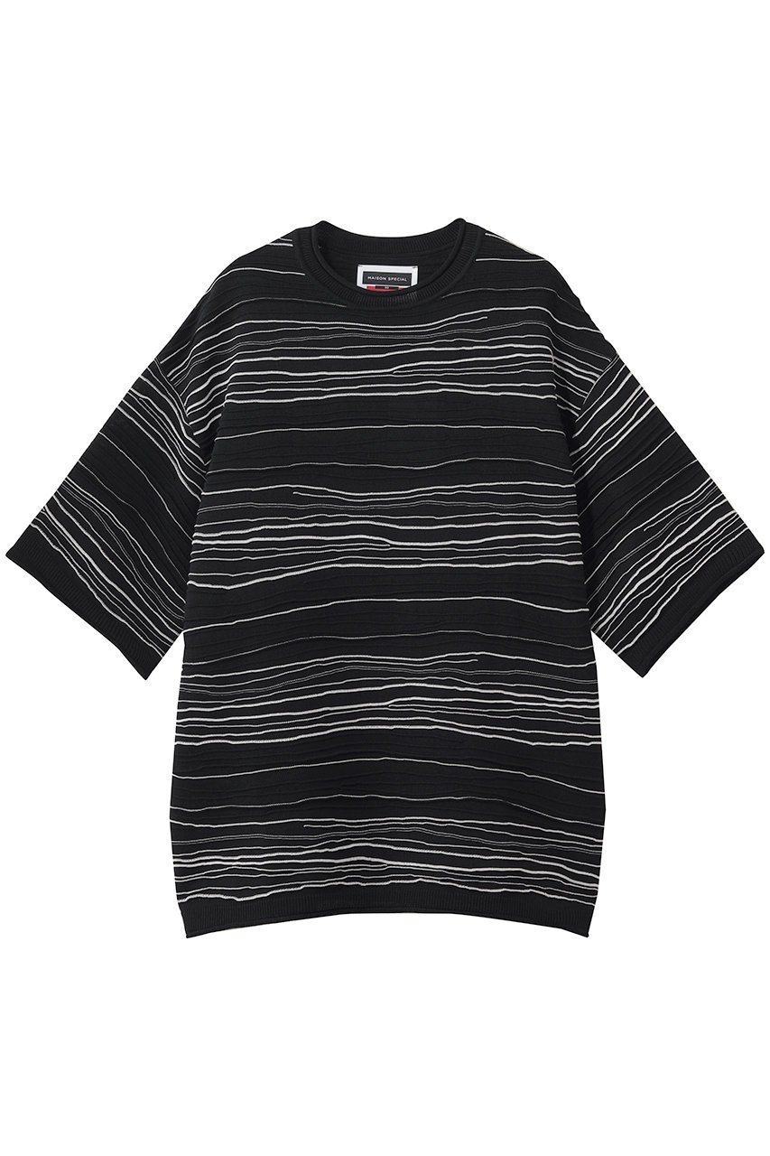 【メゾンスペシャル/MAISON SPECIAL】の【UNISEX】ドローイングピンタックニットボーダー S/S TEE 人気、トレンドファッション・服の通販 founy(ファニー) ファッション Fashion レディースファッション Fashion for Women トップス・カットソー Cut & Sew Tops ニット Knit Tops & Sweaters カジュアルプルオーバー・ニットトップス Pullovers & Knit Tops / Casual Pullovers ユニセックス Unisex, Genderless ハンド Hand, Handmade ボーダー Border, Stripe 夏 Summer 新作・新入荷 New Arrivals / New In S/S・春夏 SS, Spring/Summer, Warm Season other-1|ID: prp329100004923352 ipo3291000000036942409