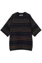 【メゾンスペシャル/MAISON SPECIAL】の【UNISEX】ドローイングピンタックニットボーダー S/S TEE NVY(ネイビー)|ID: prp329100004923352 ipo3291000000036942415