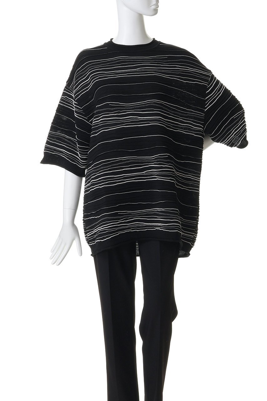 【メゾンスペシャル/MAISON SPECIAL】の【UNISEX】ドローイングピンタックニットボーダー S/S TEE 人気、トレンドファッション・服の通販 founy(ファニー) ファッション Fashion レディースファッション Fashion for Women トップス・カットソー Cut & Sew Tops ニット Knit Tops & Sweaters カジュアルプルオーバー・ニットトップス Pullovers & Knit Tops / Casual Pullovers ユニセックス Unisex, Genderless ハンド Hand, Handmade ボーダー Border, Stripe 夏 Summer 新作・新入荷 New Arrivals / New In S/S・春夏 SS, Spring/Summer, Warm Season other-2|ID: prp329100004923352 ipo3291000000036942417