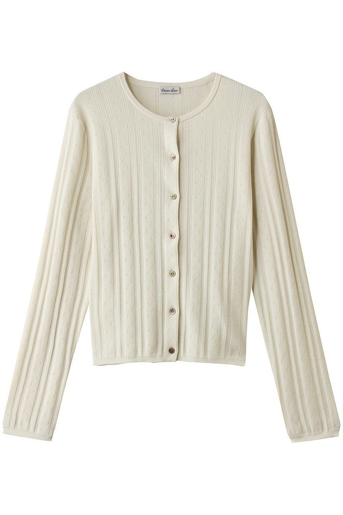 【スティーブンアラン/steven alan】のアイレット カーディガン インテリア・キッズ・メンズ・レディースファッション・服の通販 founy(ファウニー) https://founy.com/ ファッション Fashion レディースファッション Fashion for Women トップス・カットソー Cut & Sew Tops ニット Knit Tops & Sweaters カーディガン・羽織り Layered Style Cardigans アイレット Eyelet Lace カーディガン Cardigan, Knitwear シンプル Simple, Minimal ボトム Bottoms, Lower Wear |ID: prp329100004923372 ipo3291000000037234823