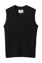 【ベイジ,/BEIGE,】のOPTICAL(オプティカル)/ペーパーヤーン Vネックリブニット Black|ID: prp329100004923375 ipo3291000000036942545