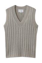 【ベイジ,/BEIGE,】のOPTICAL(オプティカル)/ペーパーヤーン Vネックリブニット Flax|ID: prp329100004923375 ipo3291000000036942546