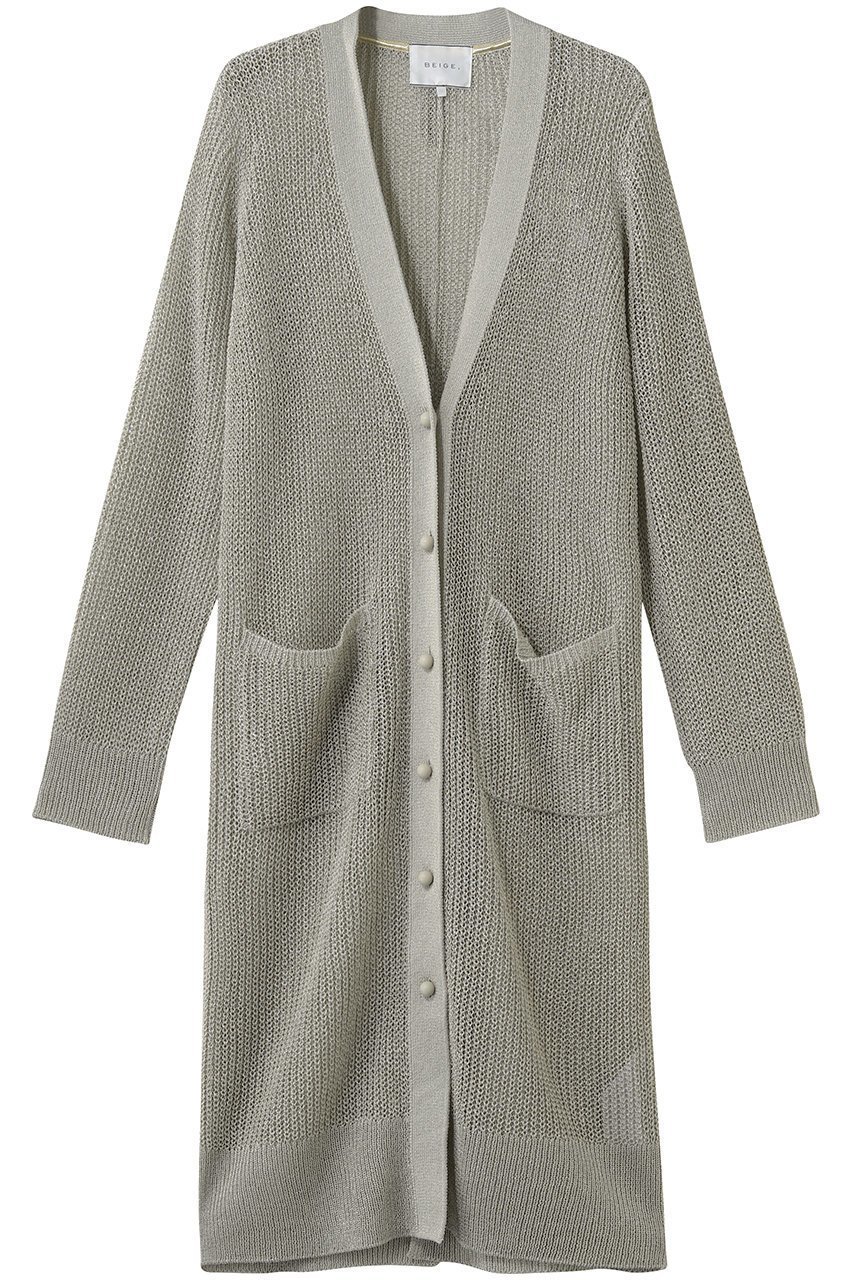 【ベイジ,/BEIGE,】のOPTICAL(オプティカル)/ニット インテリア・キッズ・メンズ・レディースファッション・服の通販 founy(ファニー) 　ファッション　Fashion　レディースファッション　Fashion for Women　トップス・カットソー　Cut & Sew Tops　ニット　Knit Tops & Sweaters　カジュアルプルオーバー・ニットトップス　Pullovers & Knit Tops / Casual Pullovers　カーディガン　Cardigan, Knitwear　シアー　Sheer, See-Through　シンプル　Simple, Minimal　ポケット　Pocket, Pocket Detail　モダン　Modern, Contemporary　ロング　Long, Long-Length　夏　Summer　新作・新入荷　New Arrivals / New In　軽量　Lightweight, Ultra Light　Flax|ID: prp329100004923379 ipo3291000000036942569