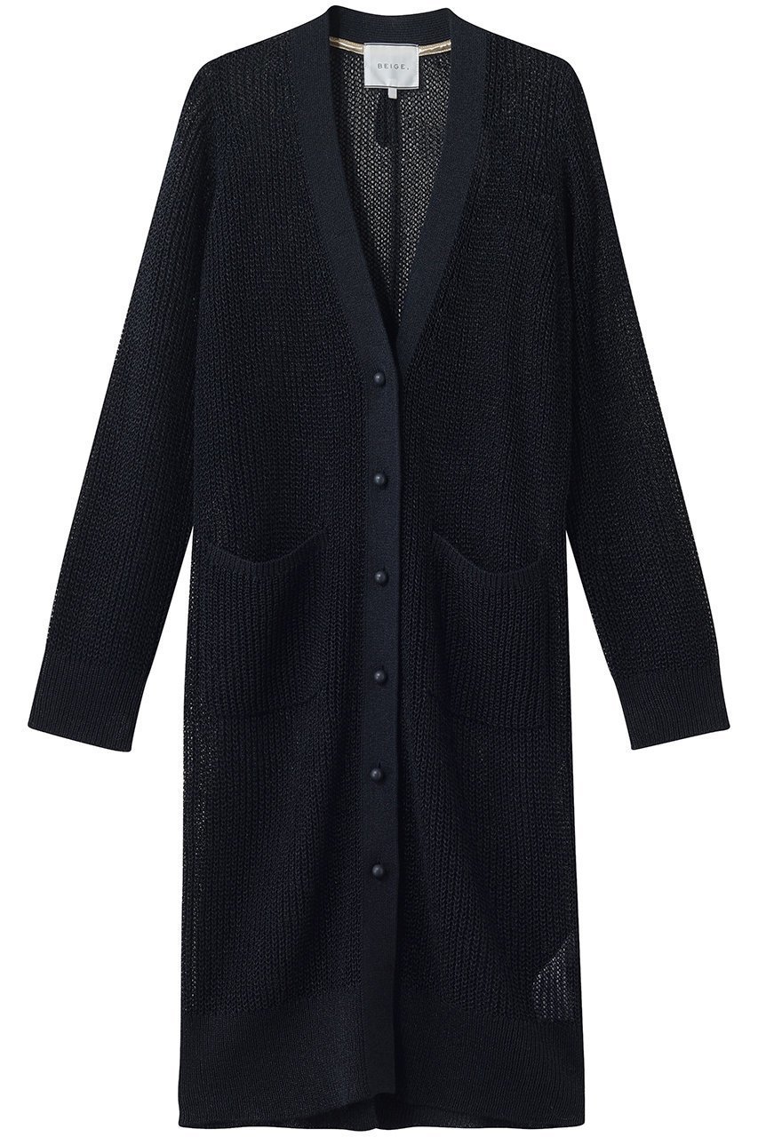 【ベイジ,/BEIGE,】のOPTICAL(オプティカル)/ニット インテリア・キッズ・メンズ・レディースファッション・服の通販 founy(ファニー) 　ファッション　Fashion　レディースファッション　Fashion for Women　トップス・カットソー　Cut & Sew Tops　ニット　Knit Tops & Sweaters　カジュアルプルオーバー・ニットトップス　Pullovers & Knit Tops / Casual Pullovers　カーディガン　Cardigan, Knitwear　シアー　Sheer, See-Through　シンプル　Simple, Minimal　ポケット　Pocket, Pocket Detail　モダン　Modern, Contemporary　ロング　Long, Long-Length　夏　Summer　新作・新入荷　New Arrivals / New In　軽量　Lightweight, Ultra Light　Navy|ID: prp329100004923379 ipo3291000000036942570