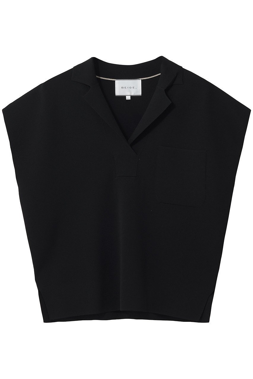 【ベイジ,/BEIGE,】のNADIA(ナディア)/ストレッチ スキッパーニット インテリア・キッズ・メンズ・レディースファッション・服の通販 founy(ファニー) 　ファッション　Fashion　レディースファッション　Fashion for Women　トップス・カットソー　Cut & Sew Tops　ニット　Knit Tops & Sweaters　カジュアルプルオーバー・ニットトップス　Pullovers & Knit Tops / Casual Pullovers　インナー　Innerwear　ジャケット　Jacket, Outerwear　スキッパー　Skipper, Open Collar　ストレッチ　Stretch, Stretchy Fabric　デコルテ　Décolleté, Neckline　新作・新入荷　New Arrivals / New In　ビジネス 仕事 通勤　Business / Work / Commuting　Black|ID: prp329100004923386 ipo3291000000036942611