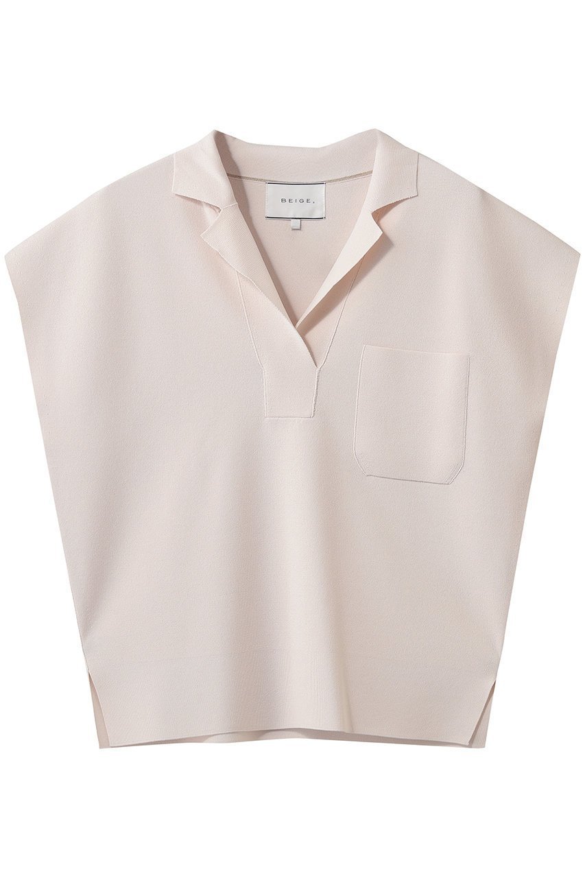 【ベイジ,/BEIGE,】のNADIA(ナディア)/ストレッチ スキッパーニット インテリア・キッズ・メンズ・レディースファッション・服の通販 founy(ファニー) 　ファッション　Fashion　レディースファッション　Fashion for Women　トップス・カットソー　Cut & Sew Tops　ニット　Knit Tops & Sweaters　カジュアルプルオーバー・ニットトップス　Pullovers & Knit Tops / Casual Pullovers　インナー　Innerwear　ジャケット　Jacket, Outerwear　スキッパー　Skipper, Open Collar　ストレッチ　Stretch, Stretchy Fabric　デコルテ　Décolleté, Neckline　新作・新入荷　New Arrivals / New In　ビジネス 仕事 通勤　Business / Work / Commuting　Pink|ID: prp329100004923386 ipo3291000000036942612