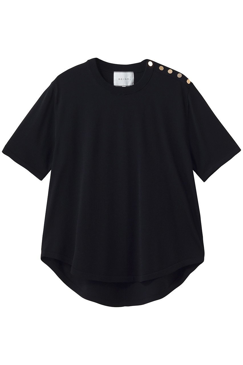 【ベイジ,/BEIGE,】のNADIA(ナディア)/ストレッチ メタルボタンニット インテリア・キッズ・メンズ・レディースファッション・服の通販 founy(ファニー) ファッション Fashion レディースファッション Fashion for Women トップス・カットソー Cut & Sew Tops ニット Knit Tops & Sweaters カジュアルプルオーバー・ニットトップス Pullovers & Knit Tops / Casual Pullovers ストレッチ Stretch, Stretchy Fabric フォルム Silhouette, Form メタル Metal, Metal Parts リラックス Relax, Relaxed Fit エレガント 上品 Elegant 夏 Summer 新作・新入荷 New Arrivals / New In Black|ID: prp329100004923387 ipo3291000000036942618