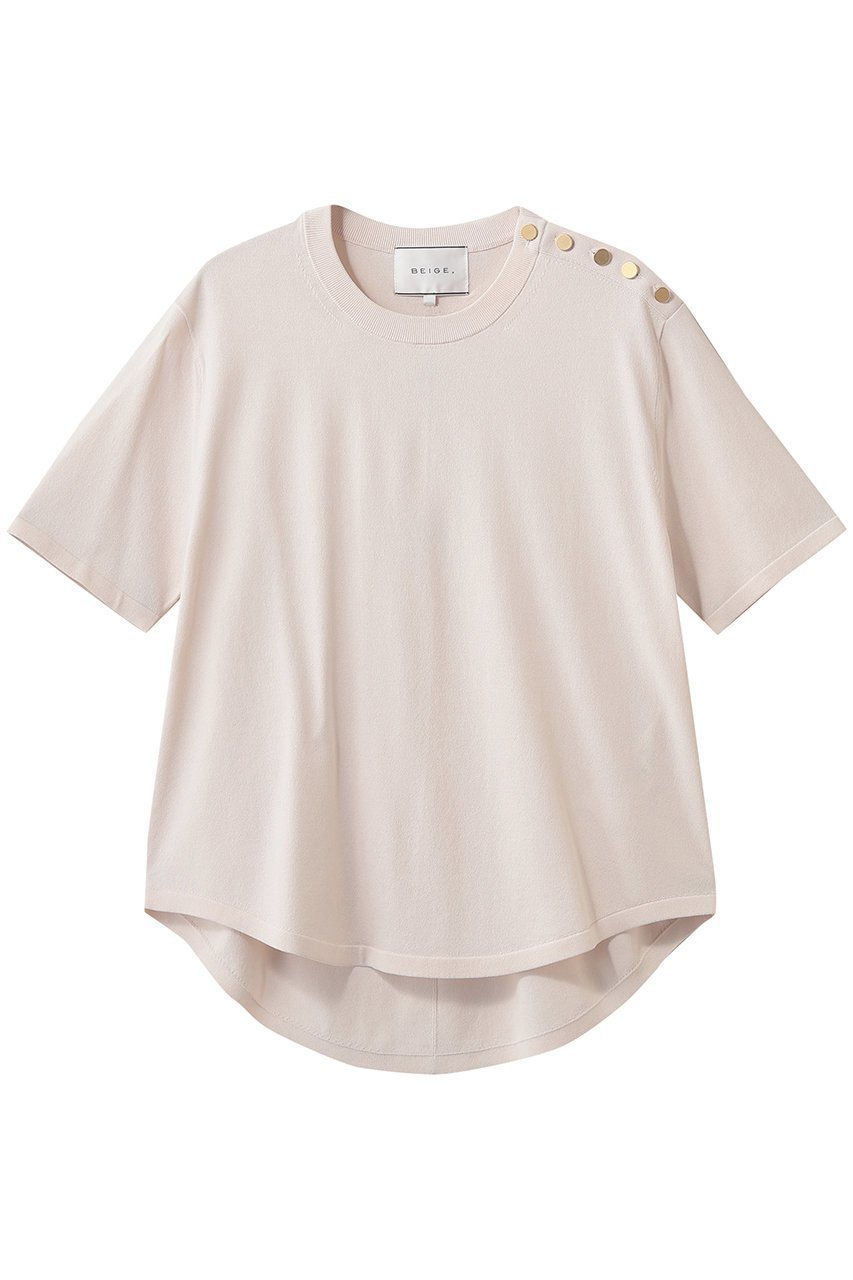 【ベイジ,/BEIGE,】のNADIA(ナディア)/ストレッチ メタルボタンニット インテリア・キッズ・メンズ・レディースファッション・服の通販 founy(ファニー) ファッション Fashion レディースファッション Fashion for Women トップス・カットソー Cut & Sew Tops ニット Knit Tops & Sweaters カジュアルプルオーバー・ニットトップス Pullovers & Knit Tops / Casual Pullovers ストレッチ Stretch, Stretchy Fabric フォルム Silhouette, Form メタル Metal, Metal Parts リラックス Relax, Relaxed Fit エレガント 上品 Elegant 夏 Summer 新作・新入荷 New Arrivals / New In Pink|ID: prp329100004923387 ipo3291000000036942619