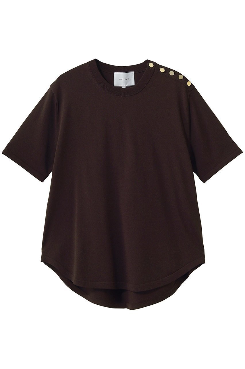 【ベイジ,/BEIGE,】のNADIA(ナディア)/ストレッチ メタルボタンニット インテリア・キッズ・メンズ・レディースファッション・服の通販 founy(ファニー) ファッション Fashion レディースファッション Fashion for Women トップス・カットソー Cut & Sew Tops ニット Knit Tops & Sweaters カジュアルプルオーバー・ニットトップス Pullovers & Knit Tops / Casual Pullovers ストレッチ Stretch, Stretchy Fabric フォルム Silhouette, Form メタル Metal, Metal Parts リラックス Relax, Relaxed Fit エレガント 上品 Elegant 夏 Summer 新作・新入荷 New Arrivals / New In Bordeaux|ID: prp329100004923387 ipo3291000000036942620