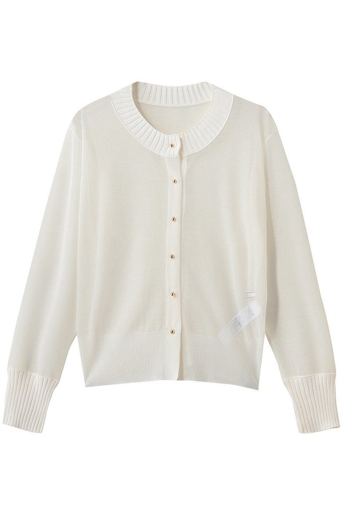【ベイジ,/BEIGE,】のPYRRHOT(ピロート)/シアーコンビ リブカーディガン インテリア・キッズ・メンズ・レディースファッション・服の通販 founy(ファニー) https://founy.com/ ファッション Fashion レディースファッション Fashion for Women トップス・カットソー Cut & Sew Tops ニット Knit Tops & Sweaters カーディガン・羽織り Layered Style Cardigans カーディガン Cardigan, Knitwear シアー Sheer, See-Through シンプル Simple, Minimal フィット Fit, Slim Fit エレガント 上品 Elegant 夏 Summer 新作・新入荷 New Arrivals / New In 羽織 Haori, Light Jacket |ID: prp329100004923388 ipo3291000000036942625