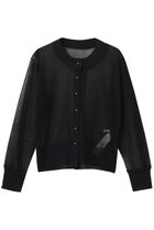 【ベイジ,/BEIGE,】のPYRRHOT(ピロート)/シアーコンビ リブカーディガン Black|ID: prp329100004923388 ipo3291000000036942627