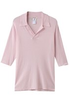 【ブラミンク/BLAMINK】の14Gレギュラーカラーショートスリーブニット ライトピンク|ID: prp329100004923392 ipo3291000000036942652