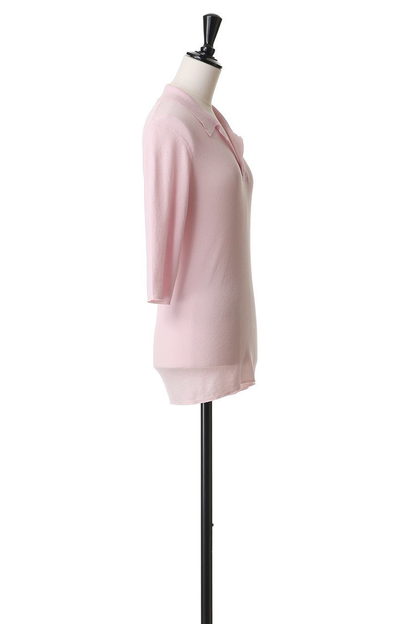 【ブラミンク/BLAMINK】の14Gレギュラーカラーショートスリーブニット 人気、トレンドファッション・服の通販 founy(ファニー) 　ファッション　Fashion　レディースファッション　Fashion for Women　トップス・カットソー　Cut & Sew Tops　ニット　Knit Tops & Sweaters　カジュアルプルオーバー・ニットトップス　Pullovers & Knit Tops / Casual Pullovers　インナー　Innerwear　ショート　Short, Short Length　ジャケット　Jacket, Outerwear　スリーブ　Sleeve, Long Sleeve / Short Sleeve　フィット　Fit, Slim Fit　レギュラー　Regular, Standard Fit　新作・新入荷　New Arrivals / New In　other-3|ID: prp329100004923392 ipo3291000000036942654