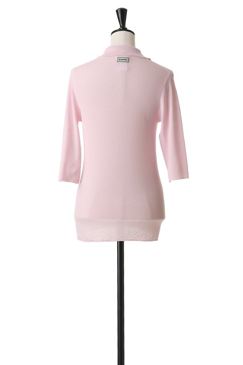 【ブラミンク/BLAMINK】の14Gレギュラーカラーショートスリーブニット 人気、トレンドファッション・服の通販 founy(ファニー) 　ファッション　Fashion　レディースファッション　Fashion for Women　トップス・カットソー　Cut & Sew Tops　ニット　Knit Tops & Sweaters　カジュアルプルオーバー・ニットトップス　Pullovers & Knit Tops / Casual Pullovers　インナー　Innerwear　ショート　Short, Short Length　ジャケット　Jacket, Outerwear　スリーブ　Sleeve, Long Sleeve / Short Sleeve　フィット　Fit, Slim Fit　レギュラー　Regular, Standard Fit　新作・新入荷　New Arrivals / New In　other-4|ID: prp329100004923392 ipo3291000000036942655