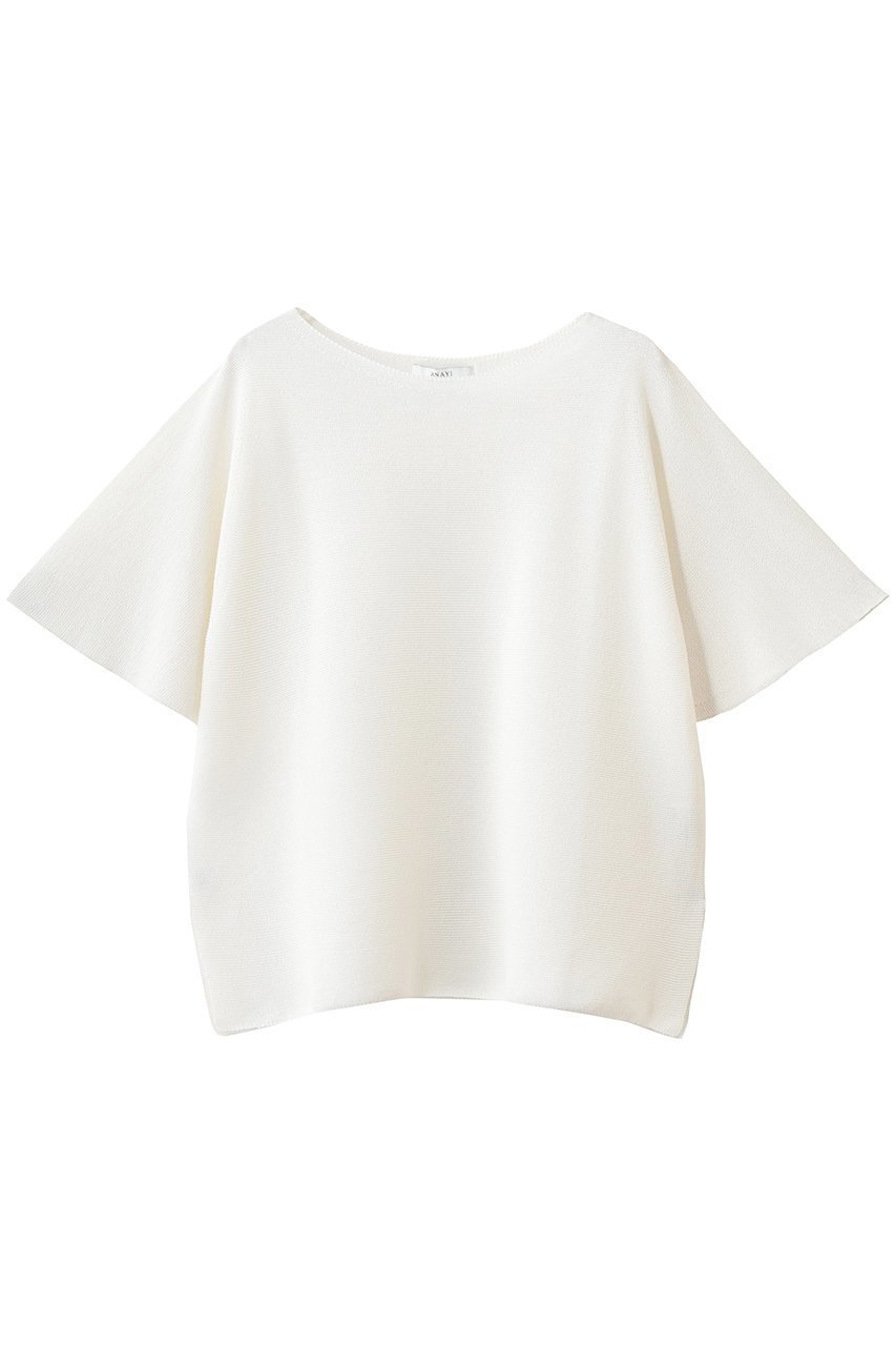 【アナイ/ANAYI】の和紙ガーターフレアスリーブプルオーバー 人気、トレンドファッション・服の通販 founy(ファニー) ファッション Fashion レディースファッション Fashion for Women トップス・カットソー Cut & Sew Tops ニット Knit Tops & Sweaters カジュアルプルオーバー・ニットトップス Pullovers & Knit Tops / Casual Pullovers シンプル Simple, Minimal スリット Slit, Slit Detail スリーブ Sleeve, Long Sleeve / Short Sleeve フレア Flare, Flared 夏 Summer 新作・新入荷 New Arrivals / New In 春 Spring S/S・春夏 SS, Spring/Summer, Warm Season other-1|ID: prp329100004923393 ipo3291000000036942657