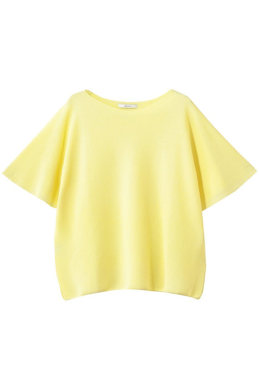 【アナイ/ANAYI】の和紙ガーターフレアスリーブプルオーバー インテリア・キッズ・メンズ・レディースファッション・服の通販 founy(ファニー) ファッション Fashion レディースファッション Fashion for Women トップス・カットソー Cut & Sew Tops ニット Knit Tops & Sweaters カジュアルプルオーバー・ニットトップス Pullovers & Knit Tops / Casual Pullovers シンプル Simple, Minimal スリット Slit, Slit Detail スリーブ Sleeve, Long Sleeve / Short Sleeve フレア Flare, Flared 夏 Summer 新作・新入荷 New Arrivals / New In 春 Spring S/S・春夏 SS, Spring/Summer, Warm Season イエロー|ID: prp329100004923393 ipo3291000000036942660