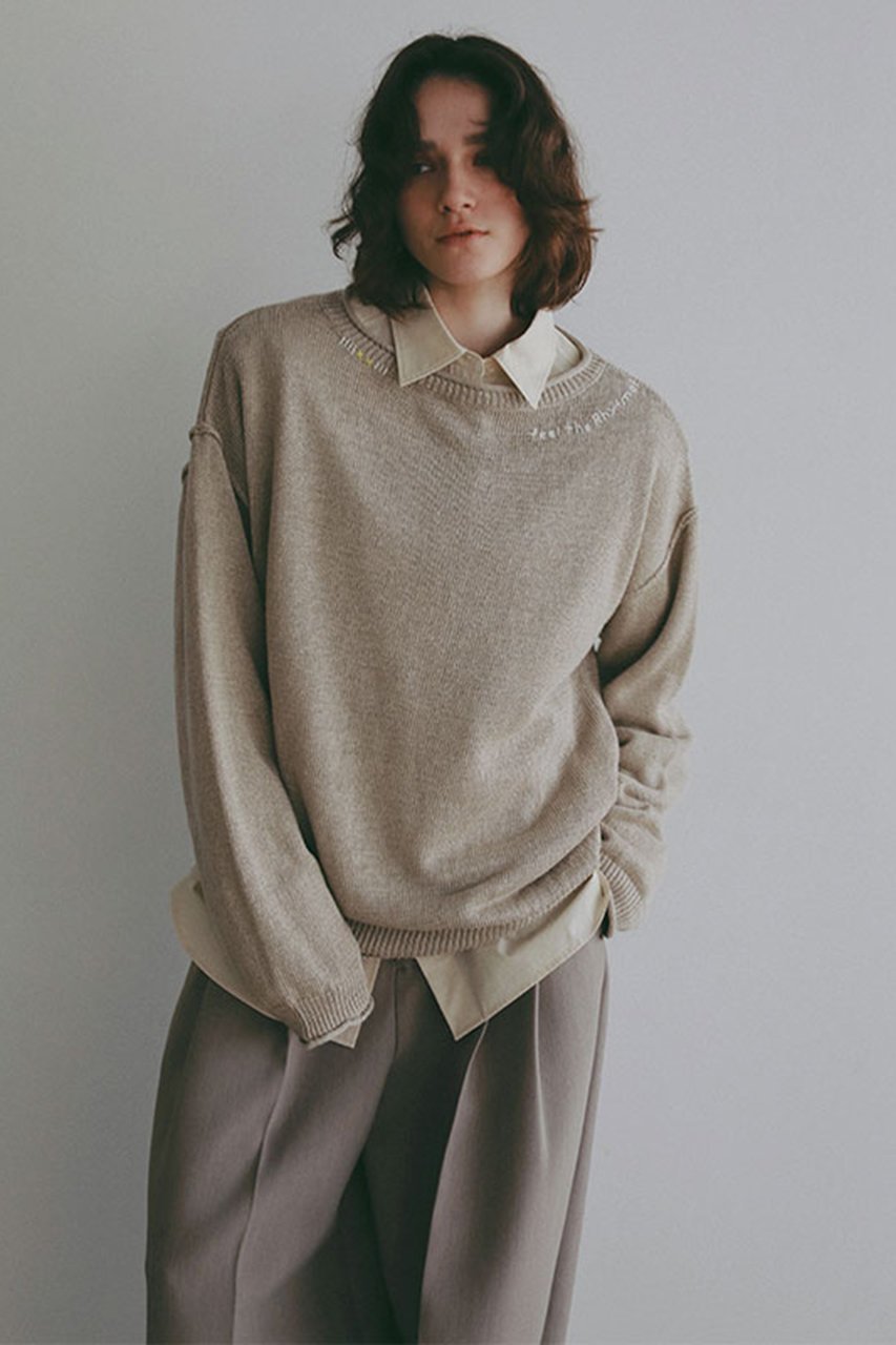 【エトレトウキョウ/ETRE TOKYO】のエンブロイダリーローゲージニットプルオーバー 人気、トレンドファッション・服の通販 founy(ファニー) 　ファッション　Fashion　レディースファッション　Fashion for Women　トップス・カットソー　Cut & Sew Tops　ニット　Knit Tops & Sweaters　カジュアルプルオーバー・ニットトップス　Pullovers & Knit Tops / Casual Pullovers　グラフィック　Graphic, Graphic Design　吸水　Absorbent, Quick-Dry　ショート　Short, Short Length　スラックス　Slacks, Dress Pants　ハンド　Hand, Handmade　ボトム　Bottoms, Lower Wear　ワイド　Wide, Wide Fit　再入荷　Restock / Back in Stock　おすすめ　Recommended / Our Picks　 other-1|ID: prp329100004923397 ipo3291000000036942678