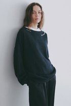 【エトレトウキョウ/ETRE TOKYO】のエンブロイダリーローゲージニットプルオーバー ネイビー|ID: prp329100004923397 ipo3291000000036942682