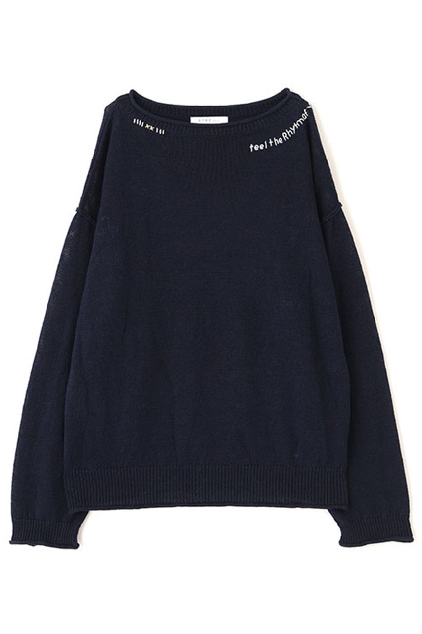 【エトレトウキョウ/ETRE TOKYO】のエンブロイダリーローゲージニットプルオーバー 人気、トレンドファッション・服の通販 founy(ファニー) 　ファッション　Fashion　レディースファッション　Fashion for Women　トップス・カットソー　Cut & Sew Tops　ニット　Knit Tops & Sweaters　カジュアルプルオーバー・ニットトップス　Pullovers & Knit Tops / Casual Pullovers　グラフィック　Graphic, Graphic Design　吸水　Absorbent, Quick-Dry　ショート　Short, Short Length　スラックス　Slacks, Dress Pants　ハンド　Hand, Handmade　ボトム　Bottoms, Lower Wear　ワイド　Wide, Wide Fit　再入荷　Restock / Back in Stock　おすすめ　Recommended / Our Picks　other-6|ID: prp329100004923397 ipo3291000000036942692