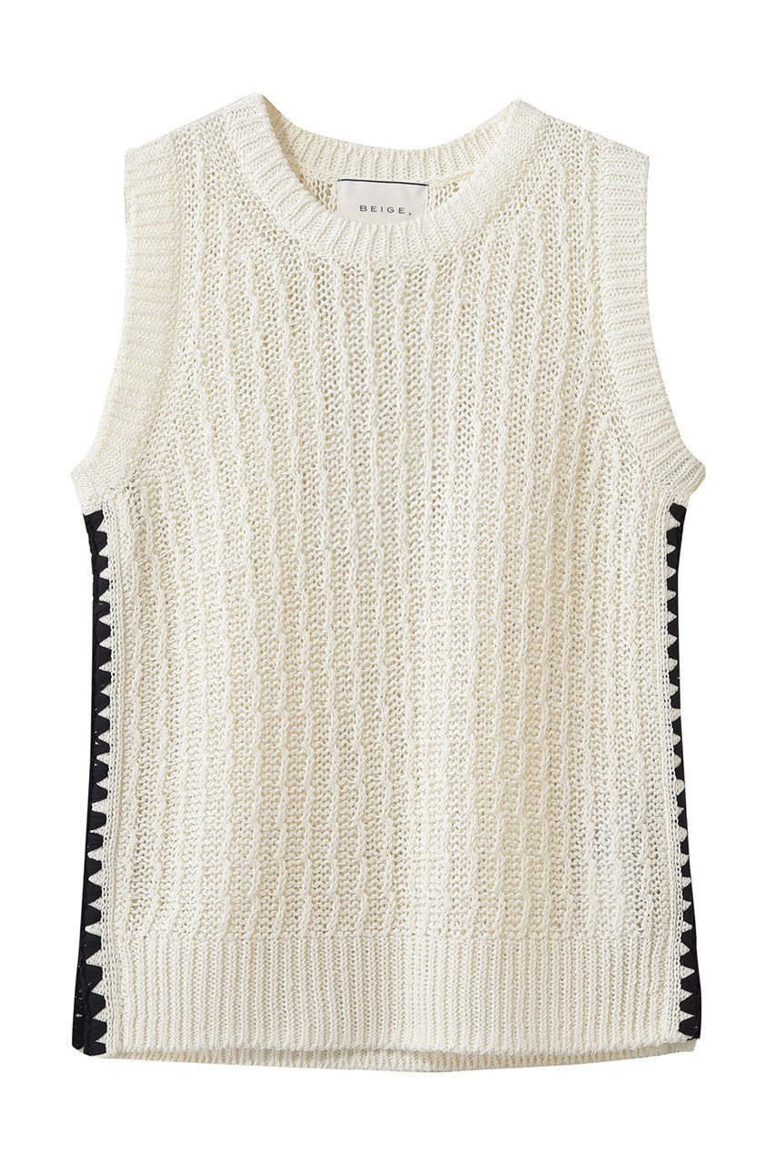 【ベイジ,/BEIGE,】のATACAM(アタカム)/テープヤーン ノースリーブニット インテリア・キッズ・メンズ・レディースファッション・服の通販 founy(ファニー) ファッション Fashion レディースファッション Fashion for Women トップス・カットソー Cut & Sew Tops ニット Knit Tops & Sweaters キャミソール&ノースリーブ Camisoles & Sleeveless Tops カジュアルプルオーバー・ニットトップス Pullovers & Knit Tops / Casual Pullovers インナー Innerwear サマー Summer, Summer Style シンプル Simple, Minimal ノースリーブ Sleeveless, No-Sleeve バランス Balance, Style Balance エレガント 上品 Elegant 夏 Summer 新作・新入荷 New Arrivals / New In Ecru|ID: prp329100004923398 ipo3291000000036942696