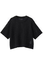 【ベイジ,/BEIGE,】のATACAM(アタカム)/パターンメッシュ ハーフニット Black|ID: prp329100004923399 ipo3291000000036942705