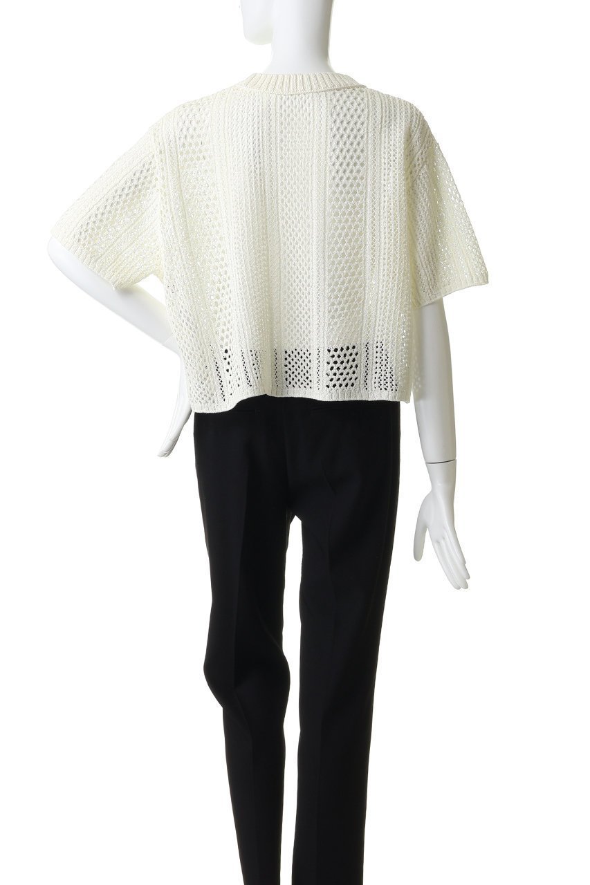 【ベイジ,/BEIGE,】のATACAM(アタカム)/パターンメッシュ ハーフニット 人気、トレンドファッション・服の通販 founy(ファニー) 　ファッション　Fashion　レディースファッション　Fashion for Women　トップス・カットソー　Cut & Sew Tops　ニット　Knit Tops & Sweaters　カジュアルプルオーバー・ニットトップス　Pullovers & Knit Tops / Casual Pullovers　ハーフ　Half, Half-Length　パターン　Pattern, Design Print　ボックス　Boxy, Box Shape　メッシュ　Mesh, Net Fabric　エレガント 上品　Elegant　半袖　Short Sleeve, Half Sleeve　夏　Summer　定番　Standard, Basic Item　新作・新入荷　New Arrivals / New In　other-4|ID: prp329100004923399 ipo3291000000036942708