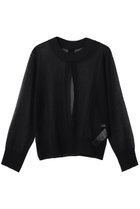【ベイジ,/BEIGE,】のPYRRHOT(ピロート)/シアーコンビ バックスリットプルオーバー Black|ID: prp329100004923401 ipo3291000000036942714