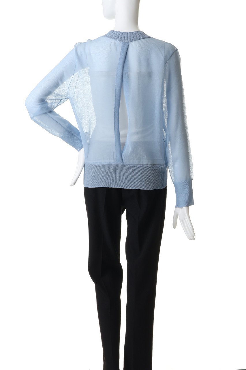 【ベイジ,/BEIGE,】のPYRRHOT(ピロート)/シアーコンビ バックスリットプルオーバー 人気、トレンドファッション・服の通販 founy(ファニー) 　ファッション　Fashion　レディースファッション　Fashion for Women　トップス・カットソー　Cut & Sew Tops　ニット　Knit Tops & Sweaters　カジュアルプルオーバー・ニットトップス　Pullovers & Knit Tops / Casual Pullovers　コンビ　Combo, Combination Style　シアー　Sheer, See-Through　スリット　Slit, Slit Detail　バランス　Balance, Style Balance　ボトム　Bottoms, Lower Wear　エレガント 上品　Elegant　新作・新入荷　New Arrivals / New In　other-4|ID: prp329100004923401 ipo3291000000036942718