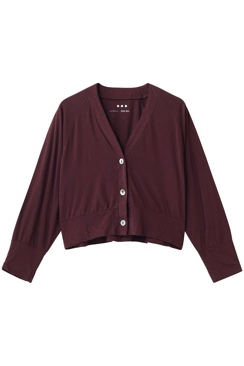 【スリー ドッツ/three dots】のジャージーコレット コクーンカーディガン インテリア・キッズ・メンズ・レディースファッション・服の通販 founy(ファニー) 　ファッション　Fashion　レディースファッション　Fashion for Women　トップス・カットソー　Cut & Sew Tops　ニット　Knit Tops & Sweaters　カーディガン・羽織り　Layered Style Cardigans　カーディガン　Cardigan, Knitwear　シンプル　Simple, Minimal　フロント　Front, Front Design　ロング　Long, Long-Length　新作・新入荷　New Arrivals / New In　バーガンディー|ID: prp329100004923402 ipo3291000000036942724