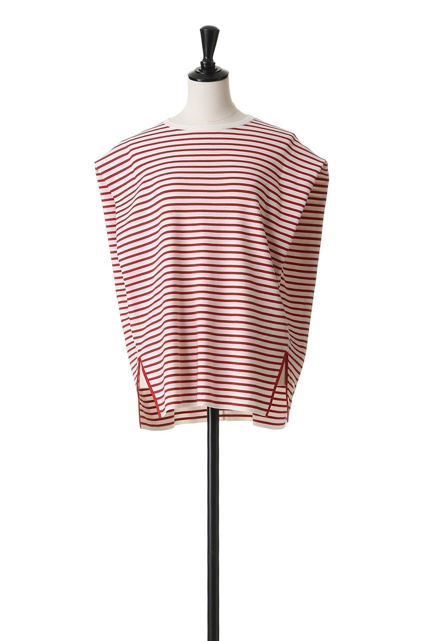 【ブラミンク/BLAMINK】の18Gボーダーニットベスト 人気、トレンドファッション・服の通販 founy(ファニー) 　ファッション　Fashion　レディースファッション　Fashion for Women　トップス・カットソー　Cut & Sew Tops　ニット　Knit Tops & Sweaters　ベスト&ジレ / 重ね着スタイル　Vests & Gilets　カジュアルプルオーバー・ニットトップス　Pullovers & Knit Tops / Casual Pullovers　ベスト　Vest, Waistcoat　ボーダー　Border, Stripe　エレガント 上品　Elegant　夏　Summer　定番　Standard, Basic Item　新作・新入荷　New Arrivals / New In　春　Spring　S/S・春夏　SS, Spring/Summer, Warm Season　other-2|ID: prp329100004923404 ipo3291000000036942739