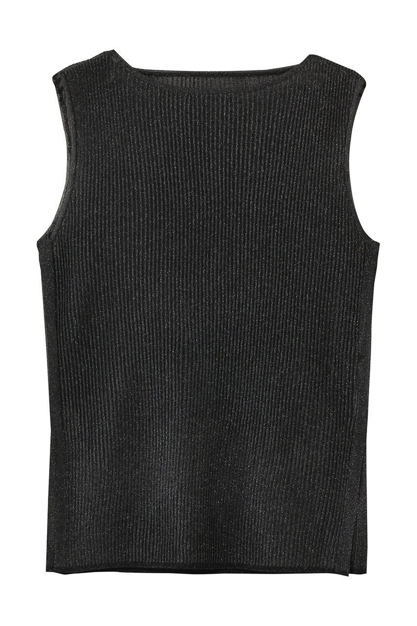 【ランバン オン ブルー/LANVIN en Bleu】のシアーリブボートネックニット インテリア・キッズ・メンズ・レディースファッション・服の通販 founy(ファニー) 　ファッション　Fashion　レディースファッション　Fashion for Women　トップス・カットソー　Cut & Sew Tops　ニット　Knit Tops & Sweaters　カジュアルプルオーバー・ニットトップス　Pullovers & Knit Tops / Casual Pullovers　インナー　Innerwear　シアー　Sheer, See-Through　エレガント 上品　Elegant　新作・新入荷　New Arrivals / New In　ブラック|ID: prp329100004923408 ipo3291000000036942763