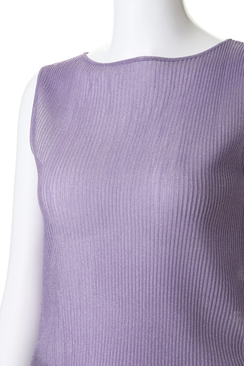 【ランバン オン ブルー/LANVIN en Bleu】のシアーリブボートネックニット 人気、トレンドファッション・服の通販 founy(ファニー) 　ファッション　Fashion　レディースファッション　Fashion for Women　トップス・カットソー　Cut & Sew Tops　ニット　Knit Tops & Sweaters　カジュアルプルオーバー・ニットトップス　Pullovers & Knit Tops / Casual Pullovers　インナー　Innerwear　シアー　Sheer, See-Through　エレガント 上品　Elegant　新作・新入荷　New Arrivals / New In　other-5|ID: prp329100004923408 ipo3291000000036942771