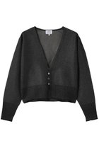 【ランバン オン ブルー/LANVIN en Bleu】のシアーVネックカーディガン ブラック|ID:prp329100004923413