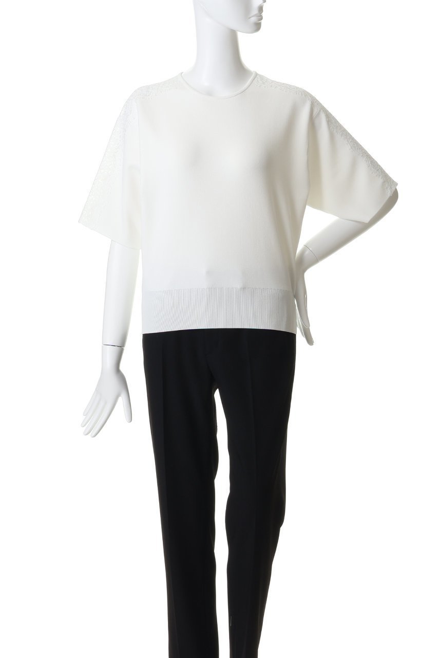 【デザイン ワークス/DESIGN WORKS】の【セットアップ対応】16ゲージ総針レースプルオーバー 人気、トレンドファッション・服の通販 founy(ファニー) 　ファッション　Fashion　レディースファッション　Fashion for Women　トップス・カットソー　Cut & Sew Tops　ニット　Knit Tops & Sweaters　カジュアルプルオーバー・ニットトップス　Pullovers & Knit Tops / Casual Pullovers　なめらか　Smooth, Silky Texture　セットアップ　Set-Up, Coordinated Outfit　センター　Center, Center Line　フレア　Flare, Flared　ボトム　Bottoms, Lower Wear　ヨーク　Yoke, Yoke Design　レース　Lace, Lace Fabric　夏　Summer　新作・新入荷　New Arrivals / New In　other-2|ID: prp329100004923416 ipo3291000000036942802