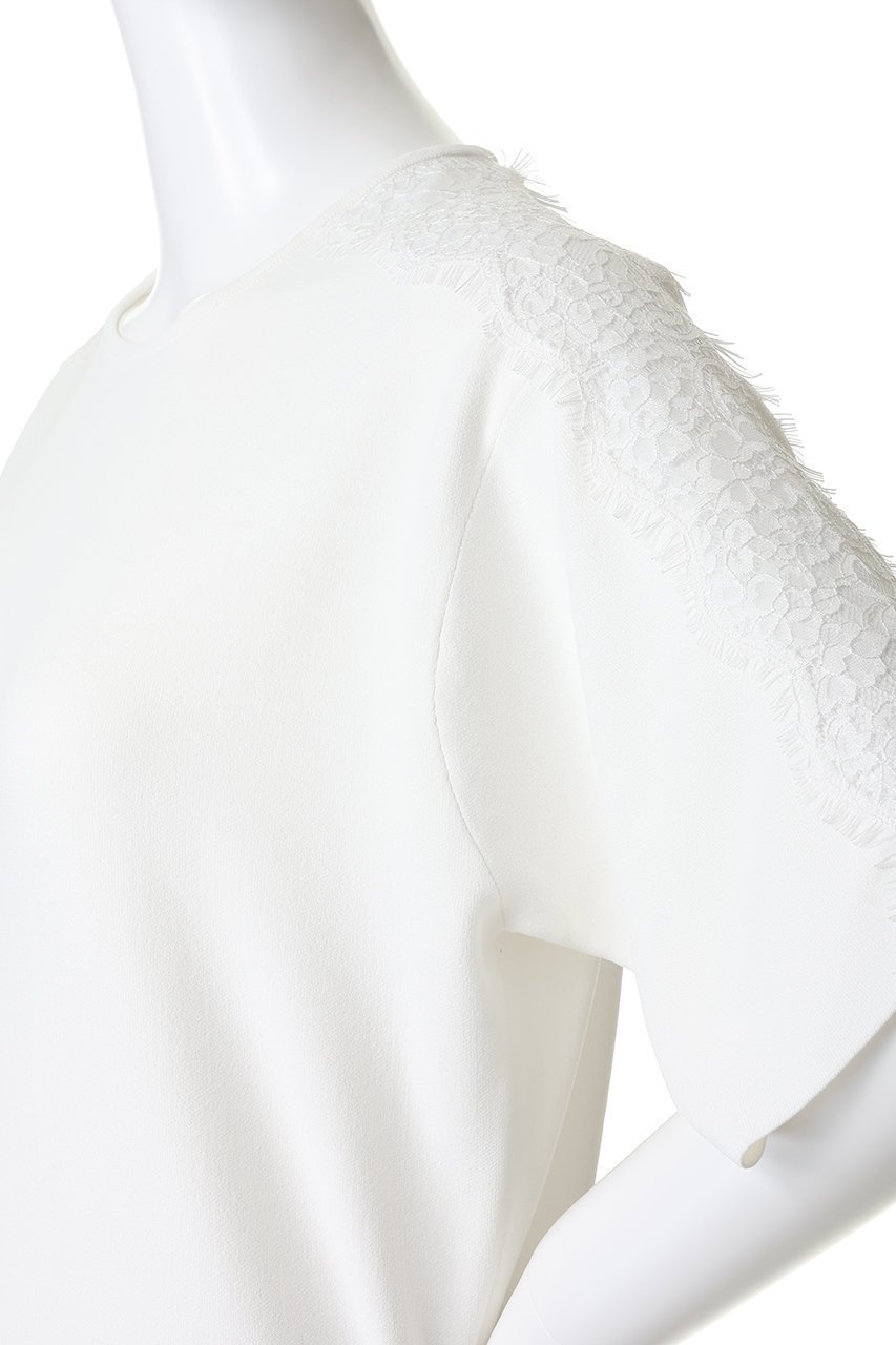 【デザイン ワークス/DESIGN WORKS】の【セットアップ対応】16ゲージ総針レースプルオーバー 人気、トレンドファッション・服の通販 founy(ファニー) 　ファッション　Fashion　レディースファッション　Fashion for Women　トップス・カットソー　Cut & Sew Tops　ニット　Knit Tops & Sweaters　カジュアルプルオーバー・ニットトップス　Pullovers & Knit Tops / Casual Pullovers　なめらか　Smooth, Silky Texture　セットアップ　Set-Up, Coordinated Outfit　センター　Center, Center Line　フレア　Flare, Flared　ボトム　Bottoms, Lower Wear　ヨーク　Yoke, Yoke Design　レース　Lace, Lace Fabric　夏　Summer　新作・新入荷　New Arrivals / New In　other-5|ID: prp329100004923416 ipo3291000000036942811