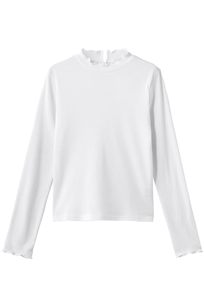 【スティーブンアラン/steven alan】のドット リブ フリル プルオーバー インテリア・キッズ・メンズ・レディースファッション・服の通販 founy(ファニー) https://founy.com/ ファッション Fashion レディースファッション Fashion for Women トップス・カットソー Cut & Sew Tops ニット Knit Tops & Sweaters カジュアルプルオーバー・ニットトップス Pullovers & Knit Tops / Casual Pullovers おすすめ Recommended / Our Picks インナー Innerwear ドット Polka Dot, Dot Pattern フリル Frill, Ruffle ブルゾン Blouson, Bomber Jacket モックネック Mock Neck, Short Turtleneck 新作・新入荷 New Arrivals / New In |ID: prp329100004923417 ipo3291000000036942815