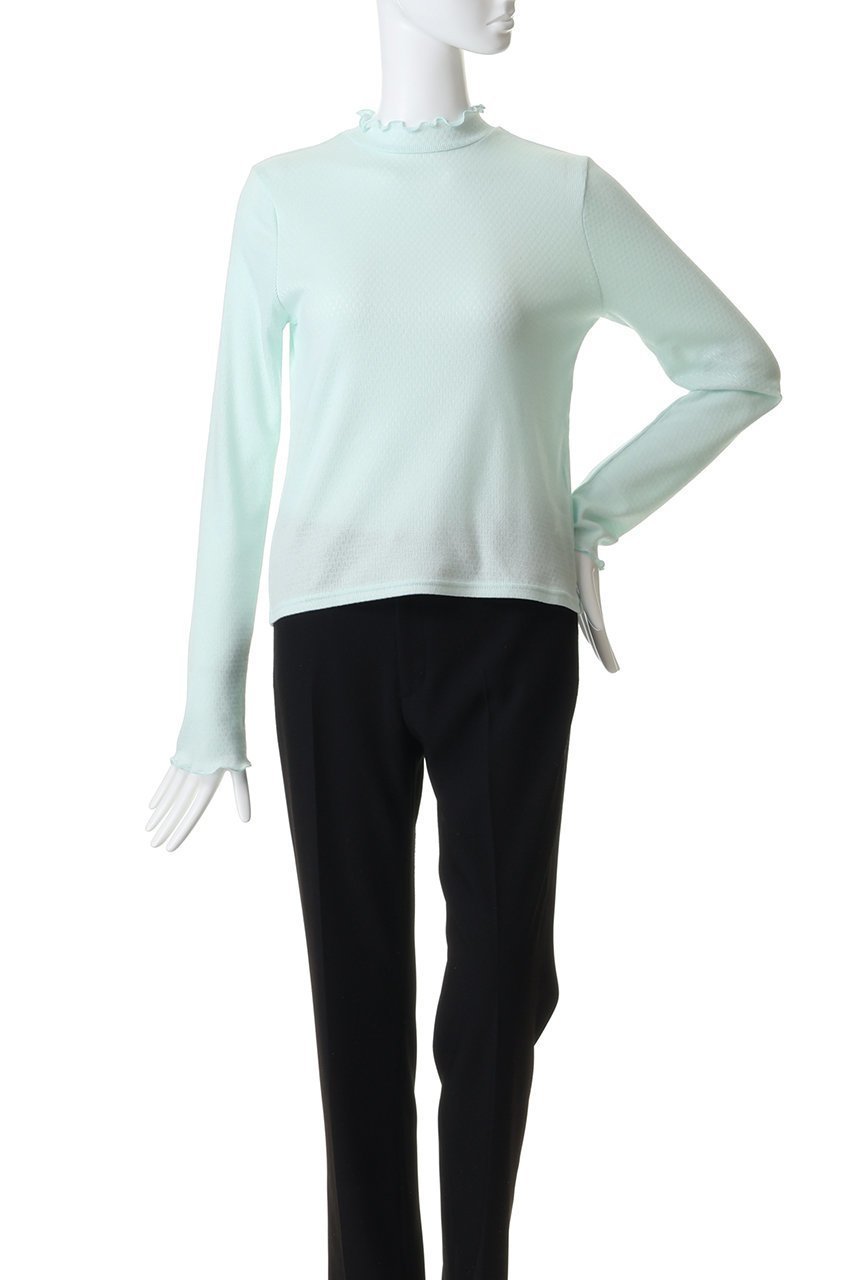 【スティーブンアラン/steven alan】のドット リブ フリル プルオーバー 人気、トレンドファッション・服の通販 founy(ファニー) ファッション Fashion レディースファッション Fashion for Women トップス・カットソー Cut & Sew Tops ニット Knit Tops & Sweaters カジュアルプルオーバー・ニットトップス Pullovers & Knit Tops / Casual Pullovers おすすめ Recommended / Our Picks インナー Innerwear ドット Polka Dot, Dot Pattern フリル Frill, Ruffle ブルゾン Blouson, Bomber Jacket モックネック Mock Neck, Short Turtleneck 新作・新入荷 New Arrivals / New In other-2|ID: prp329100004923417 ipo3291000000036942826