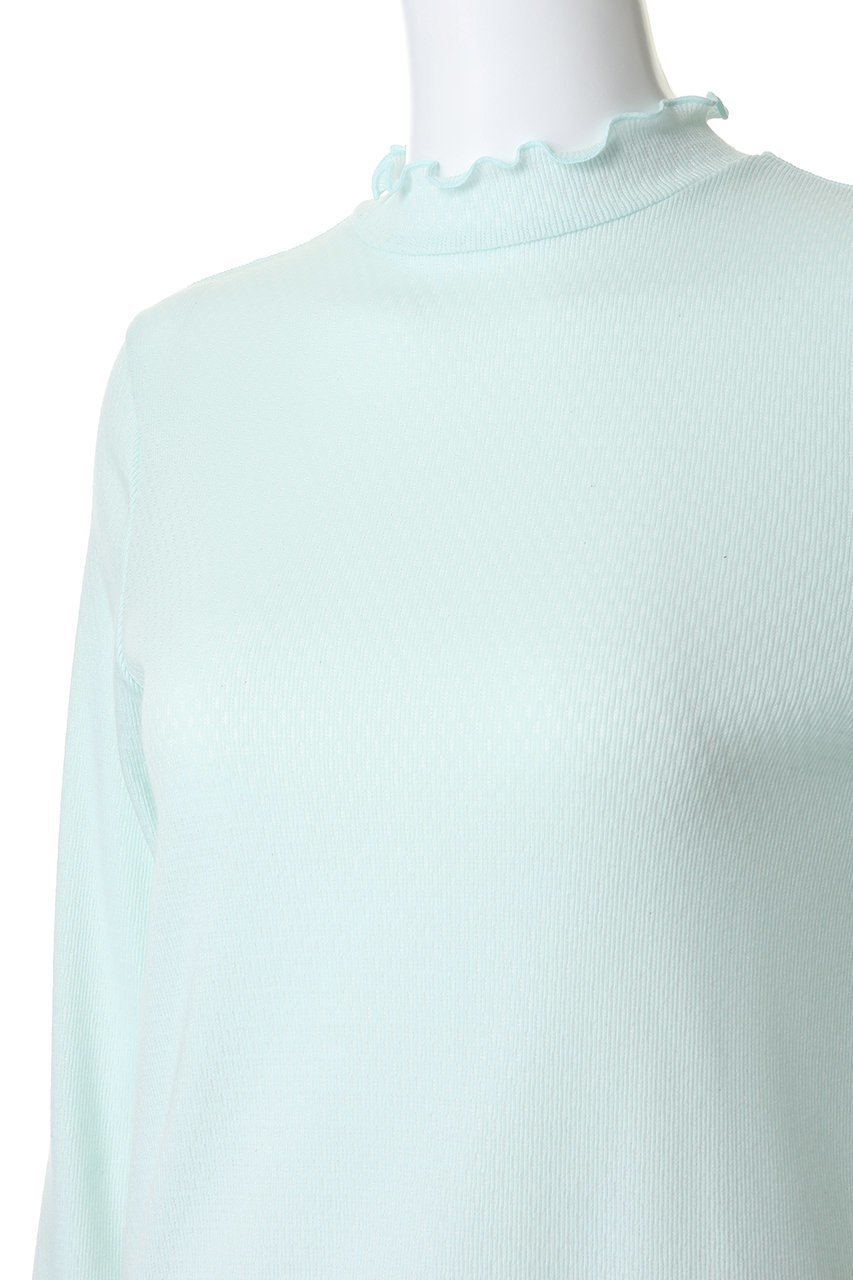 【スティーブンアラン/steven alan】のドット リブ フリル プルオーバー 人気、トレンドファッション・服の通販 founy(ファニー) ファッション Fashion レディースファッション Fashion for Women トップス・カットソー Cut & Sew Tops ニット Knit Tops & Sweaters カジュアルプルオーバー・ニットトップス Pullovers & Knit Tops / Casual Pullovers おすすめ Recommended / Our Picks インナー Innerwear ドット Polka Dot, Dot Pattern フリル Frill, Ruffle ブルゾン Blouson, Bomber Jacket モックネック Mock Neck, Short Turtleneck 新作・新入荷 New Arrivals / New In other-5|ID: prp329100004923417 ipo3291000000036942831