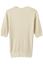 【スティーブンアラン/steven alan】のボトルネック ハーフスリーブ ニット ナチュラル|ID: prp329100004923419 ipo3291000000036942842