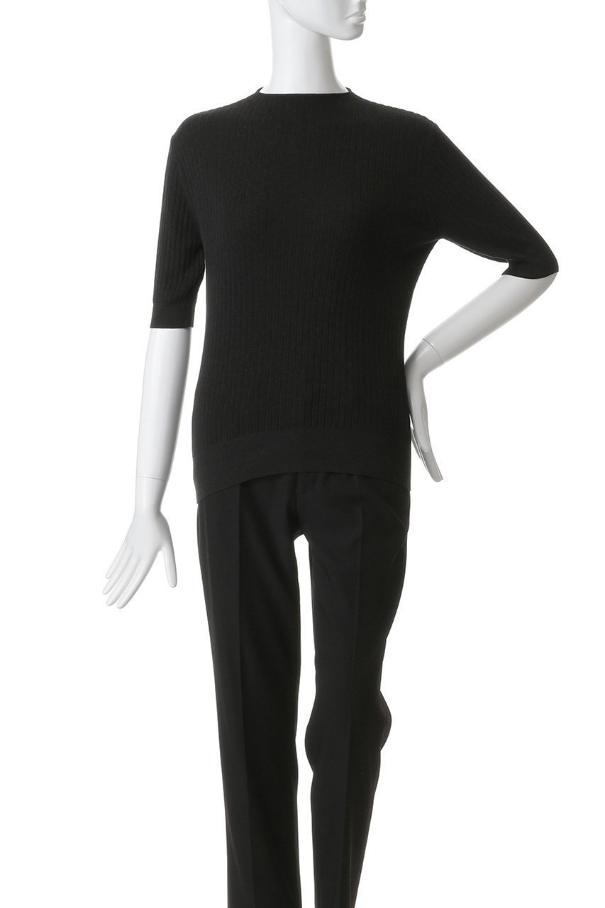 【スティーブンアラン/steven alan】のボトルネック ハーフスリーブ ニット 人気、トレンドファッション・服の通販 founy(ファニー) 　ファッション　Fashion　レディースファッション　Fashion for Women　トップス・カットソー　Cut & Sew Tops　ニット　Knit Tops & Sweaters　カジュアルプルオーバー・ニットトップス　Pullovers & Knit Tops / Casual Pullovers　シルク　Silk, 100% Silk　スリーブ　Sleeve, Long Sleeve / Short Sleeve　センター　Center, Center Line　デニム　Denim, Jeans Material　ハーフ　Half, Half-Length　ボトム　Bottoms, Lower Wear　ボトルネック　Bottle Neck, Mock Neck　定番　Standard, Basic Item　新作・新入荷　New Arrivals / New In　other-2|ID: prp329100004923419 ipo3291000000036942844